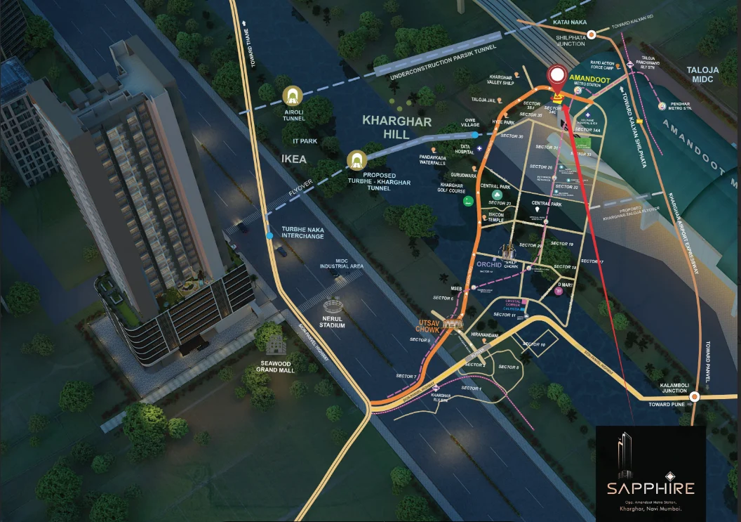 Platinum Westwoods Seawoods Location