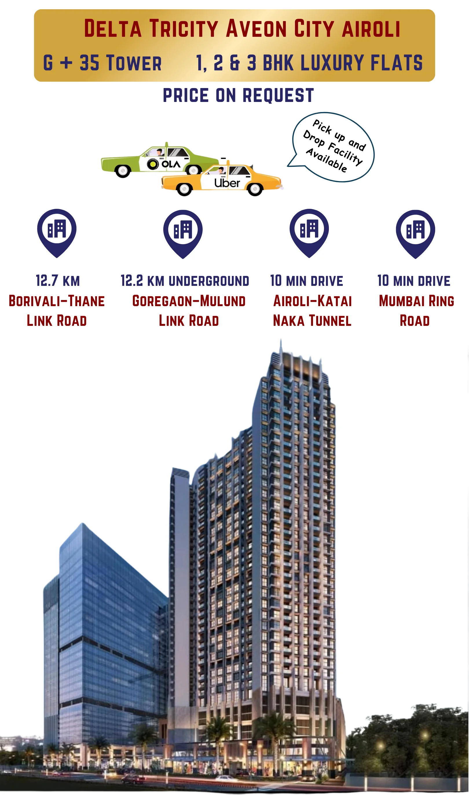 Delta Tricity Aveon City Airoli navi mumbai mbl