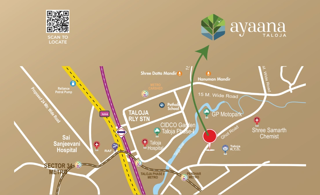 Ayaana Taloja Location