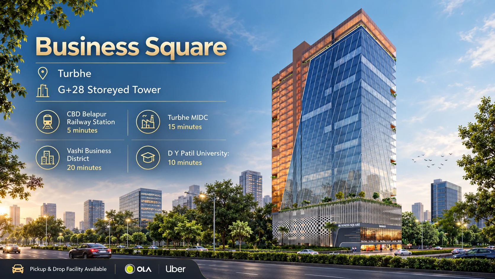business square turbhe pc