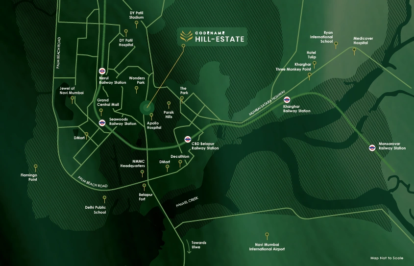 Codename Hill Estate Belapur  Location