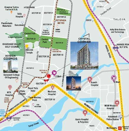 Crystal Corner Kharghar  Location