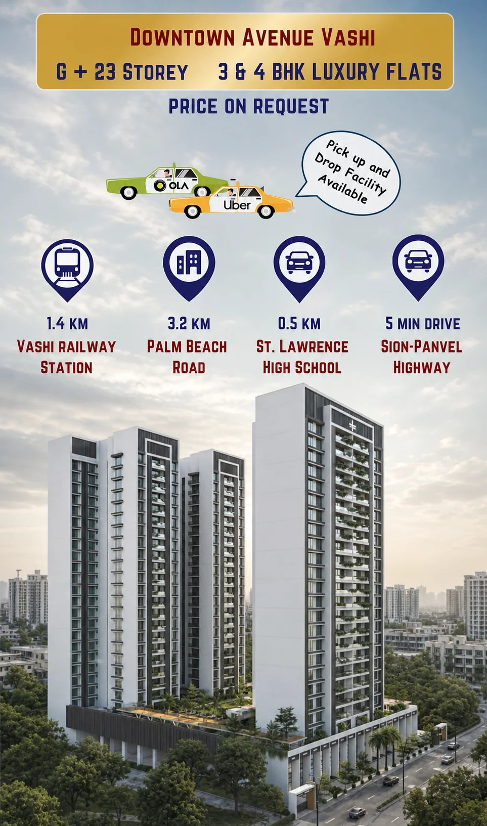 downtown avenue vashi navi mumbai mbl