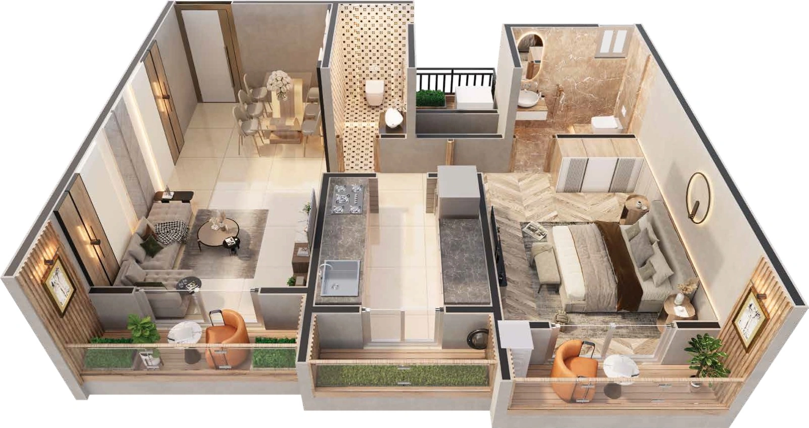 1 bhk floor plan elite gold