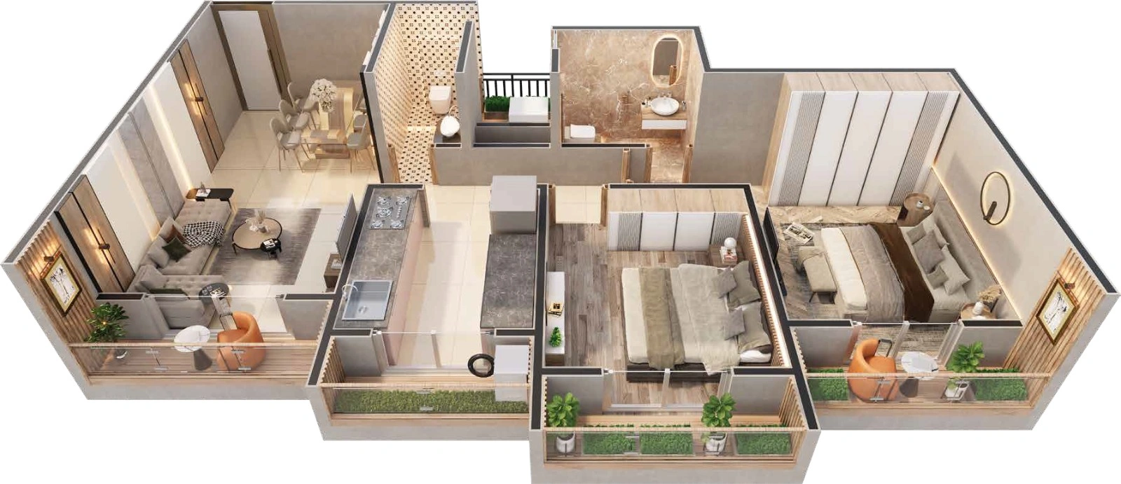 2 bhk floor plan elite gold