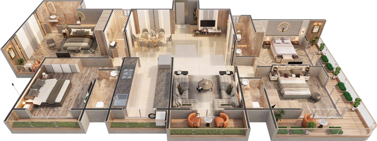 4 bhk floor plan elite gold