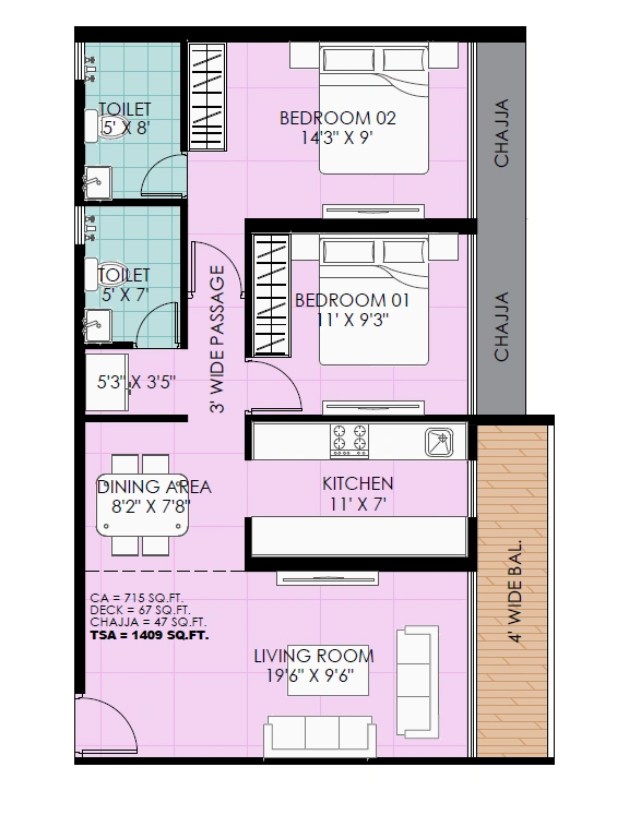 2 bhk floor plan emperia avanta