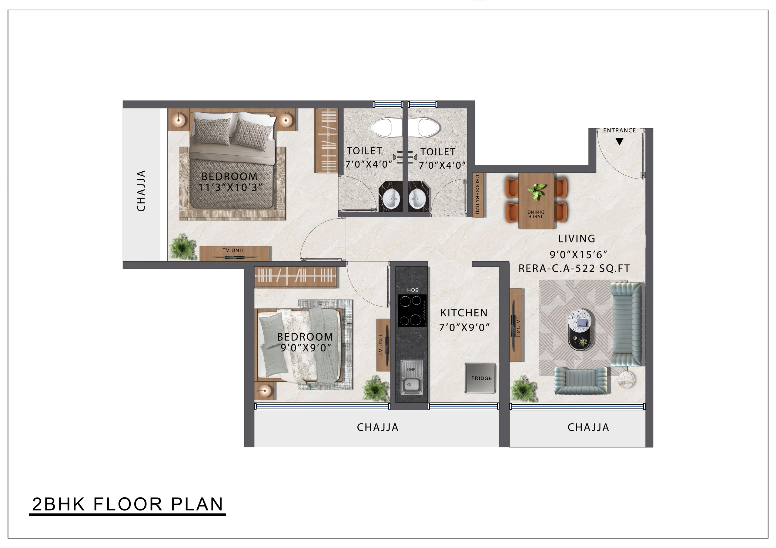 2 bhk floor plan gami nirvana