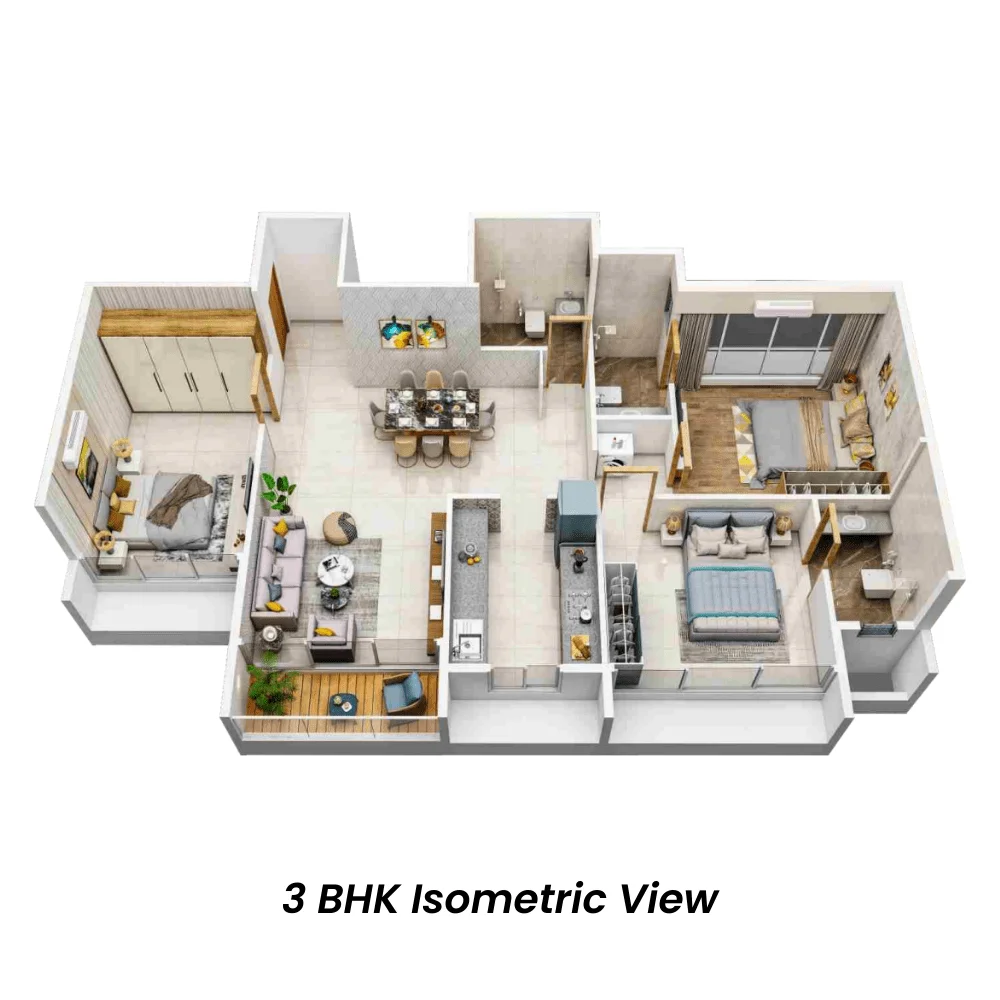 3 bhk floor plan godrej city