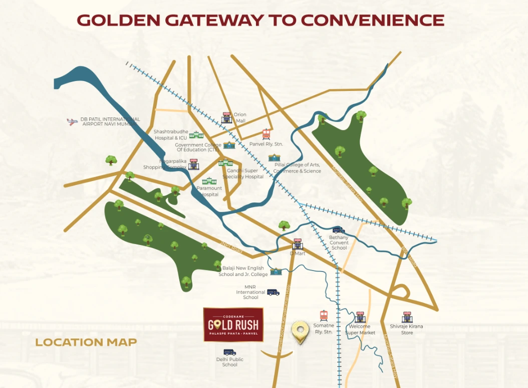 Gold Rush Saubhagyam Palaspe Phata Pancel Location