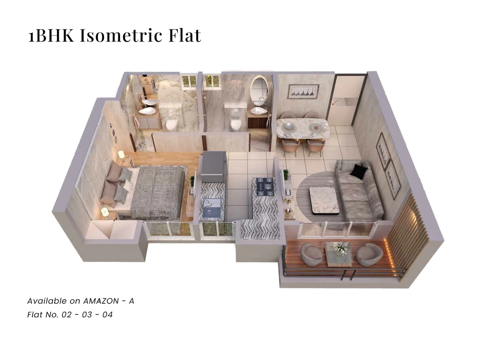 1 bhk floor plan grand kausa city