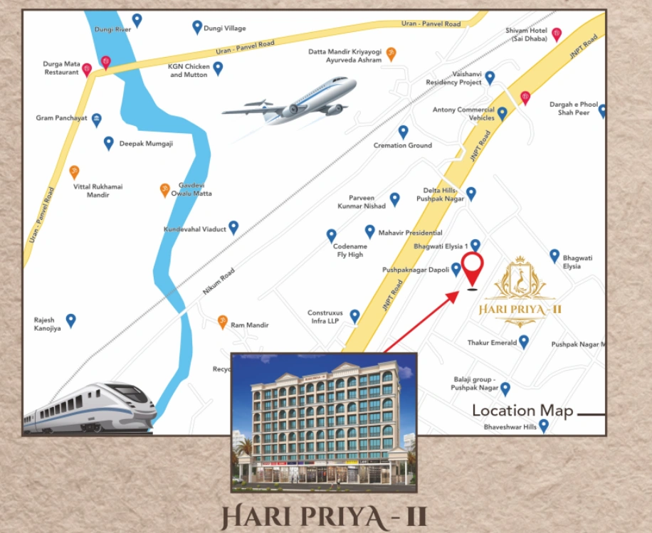 Hari Priya 2 Pushpak Nagar Location