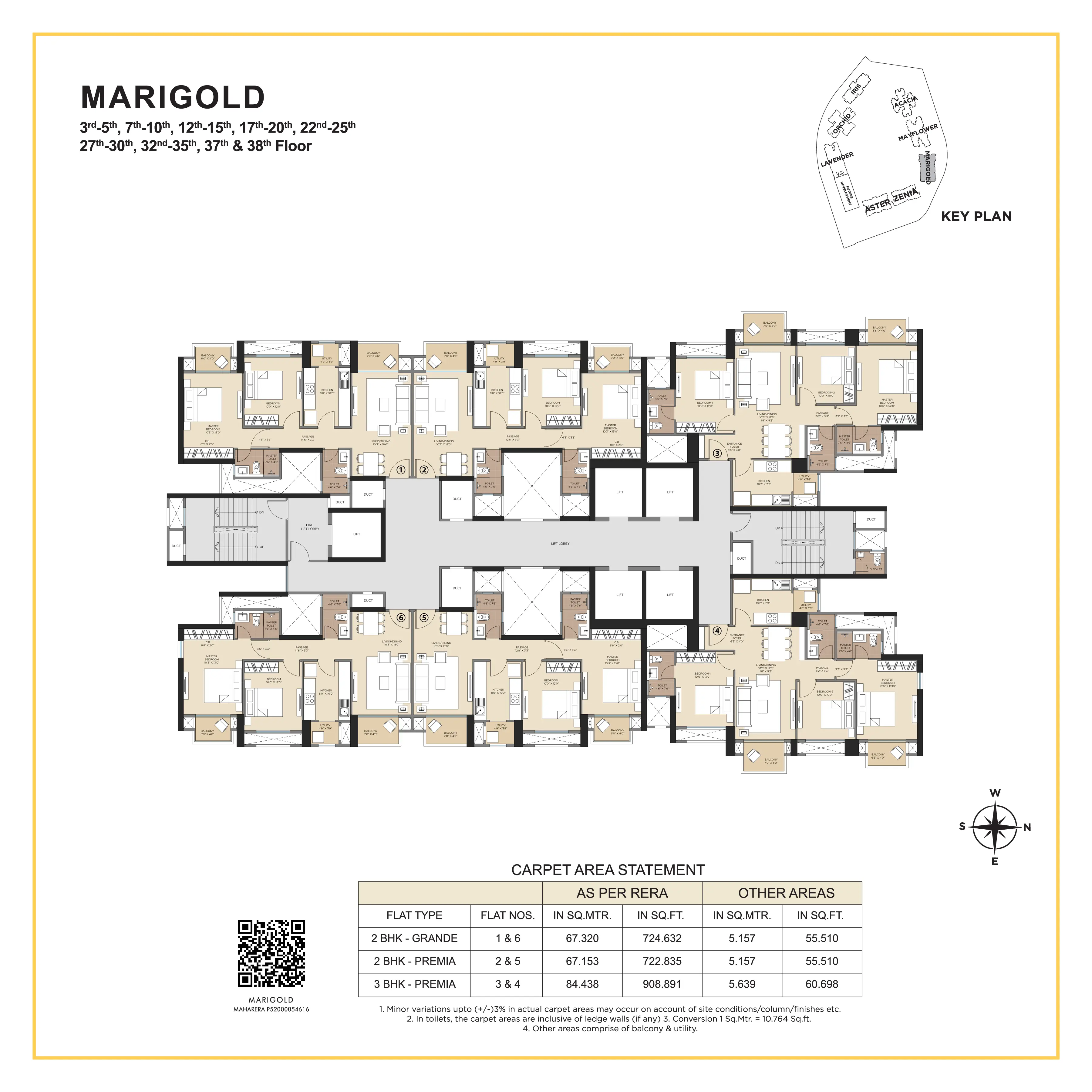 marigold floor plan golden willows panvel
