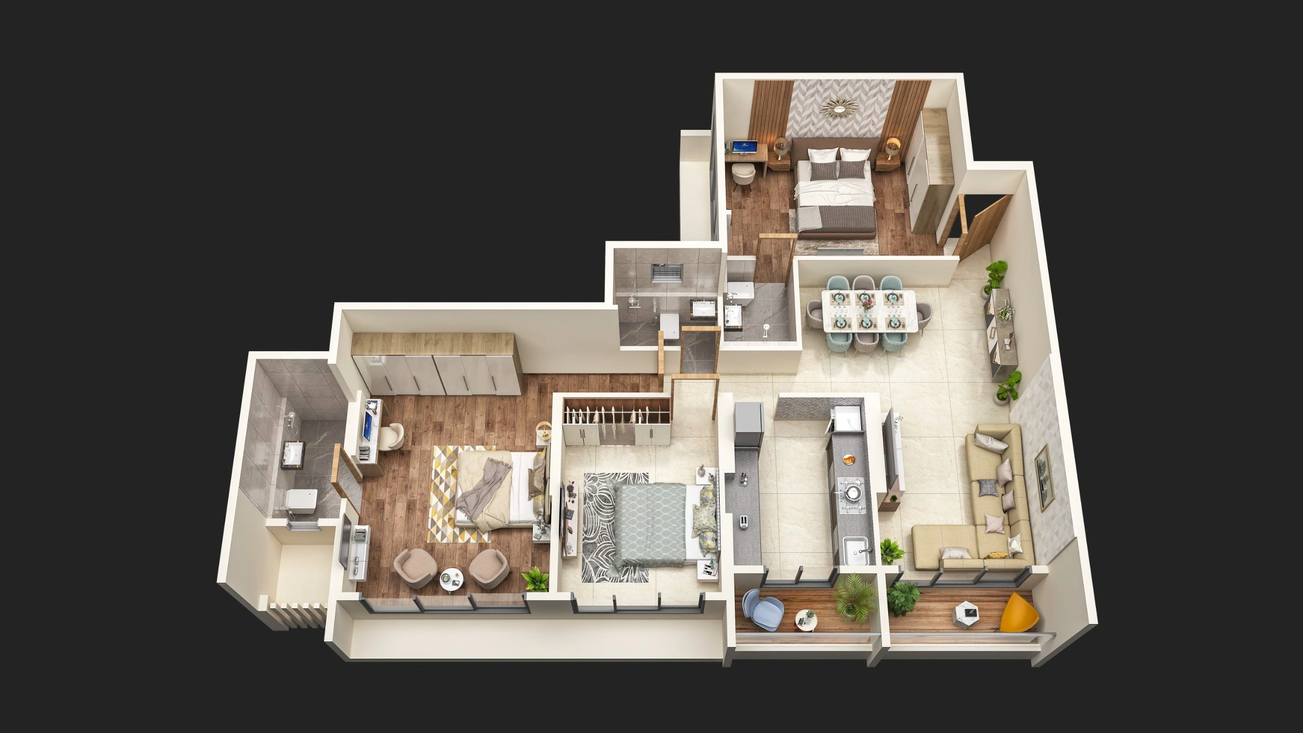3 bhk floor plan hitech cosmos
