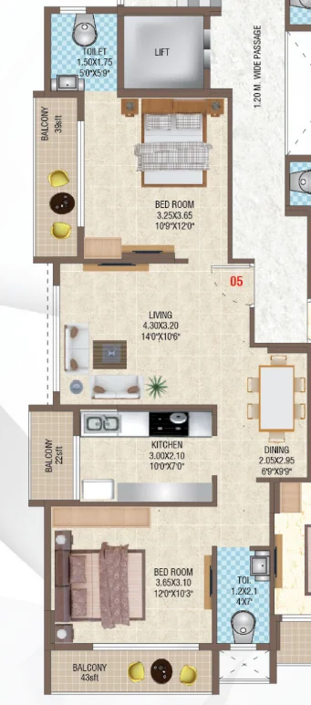 2 bhk floor plan innovative crystal