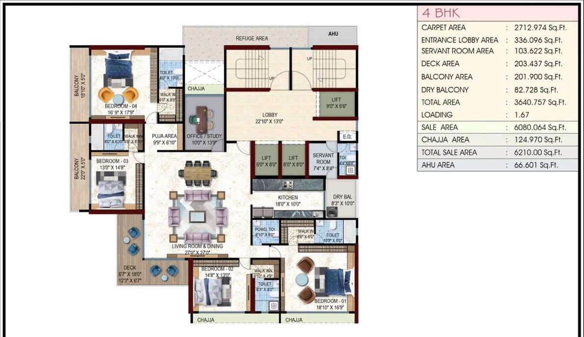 4 bhk floor plan kaashi estrella