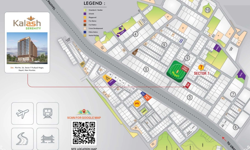 Kalash Serenity Pushpak Nagar Location