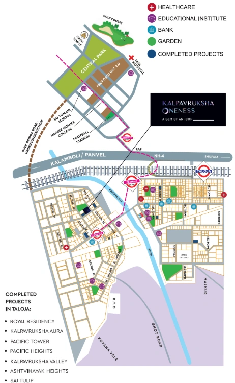 Kalpavruksha Oneness Taloja Location