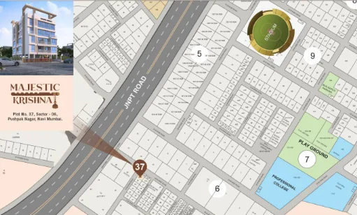 Majestic Krishna Pushpak Nagar Location