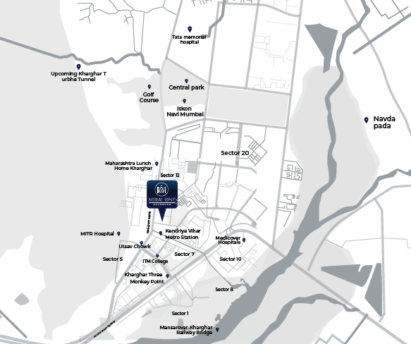 Mirai One Kharghar  Location