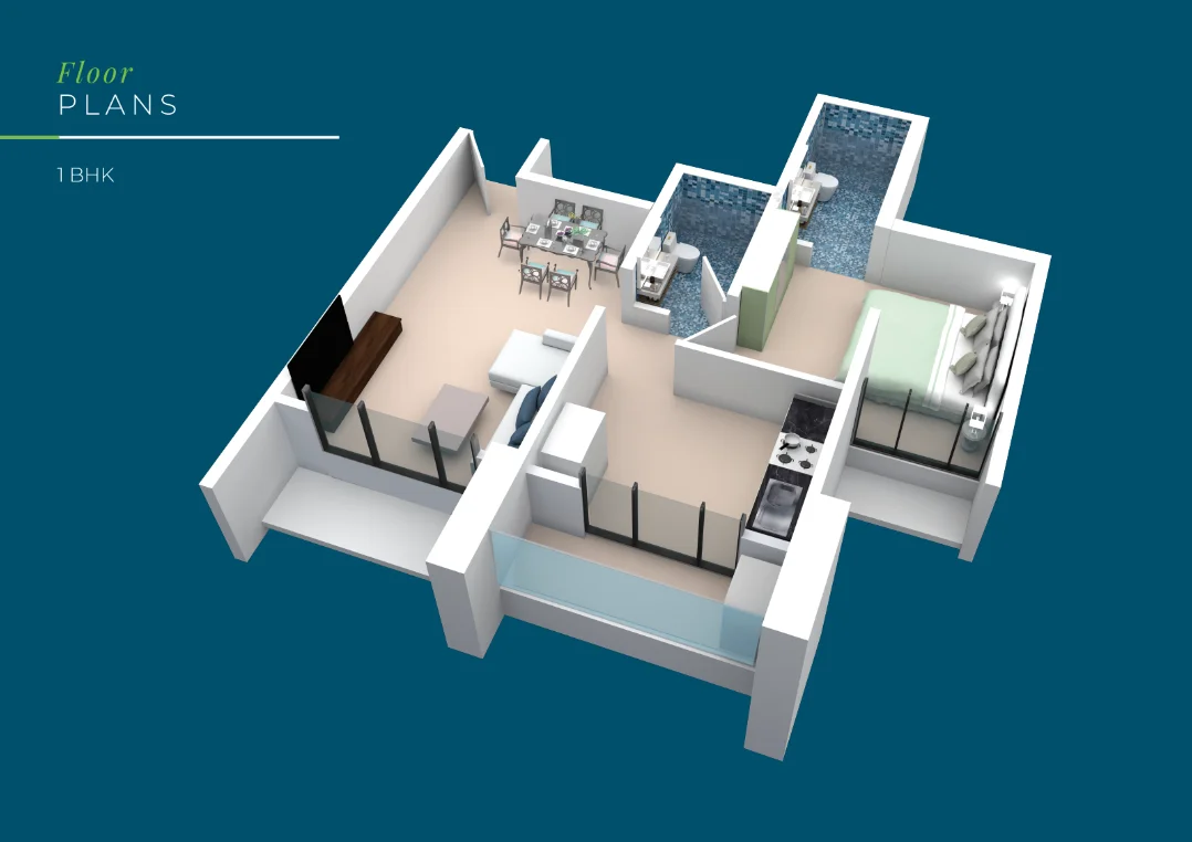 1 bhk floor plan nisarg aura