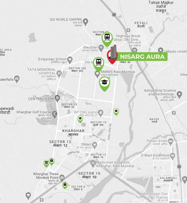 Nisarg Aura Location