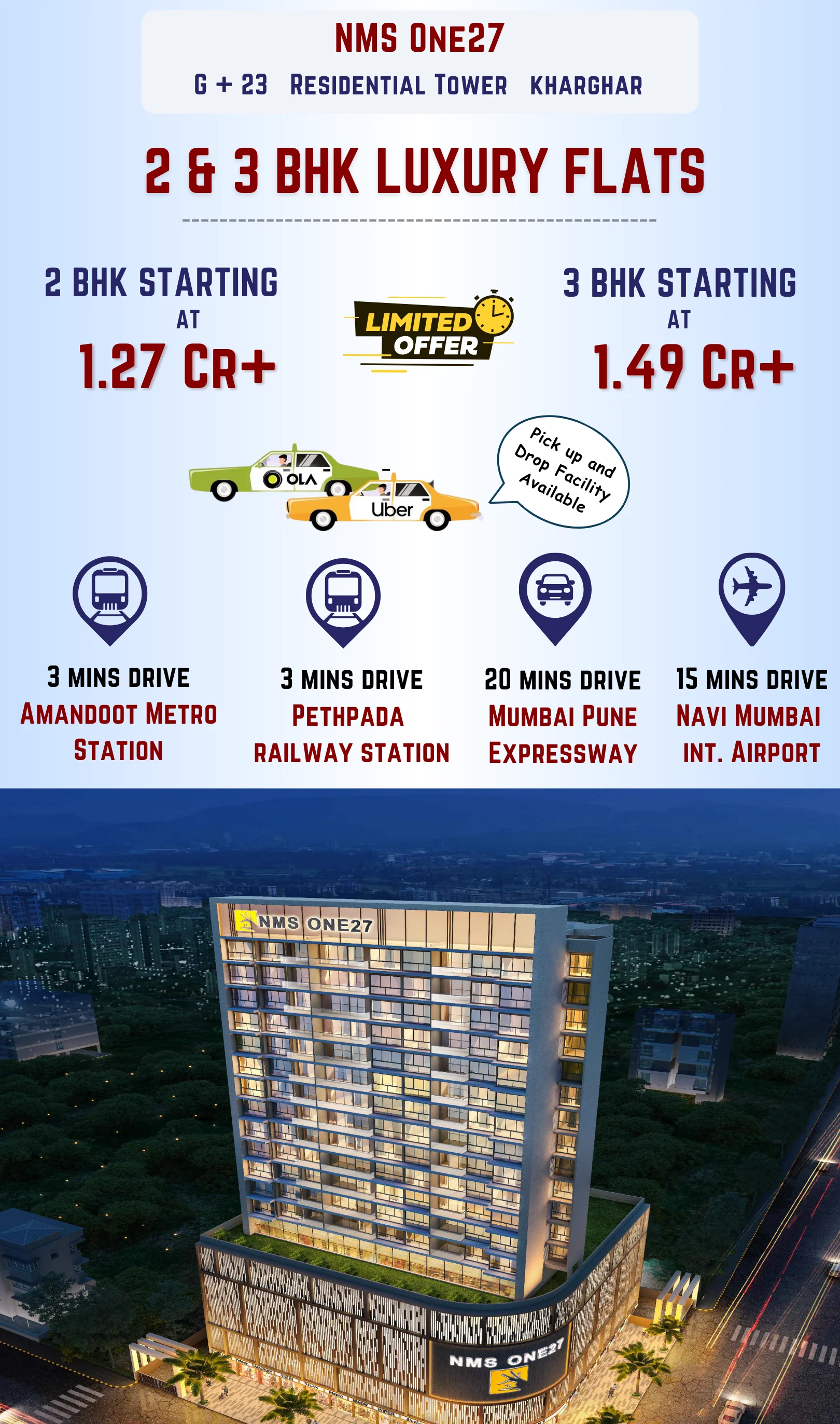 nms one27 kharghar navi mumbai mbl