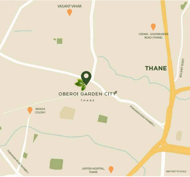 Oberoi Garden City Thane Location