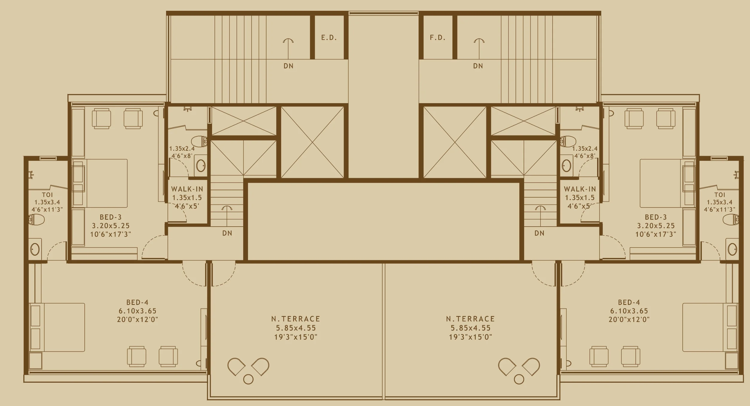 4 bhk floor plan platinum elysium