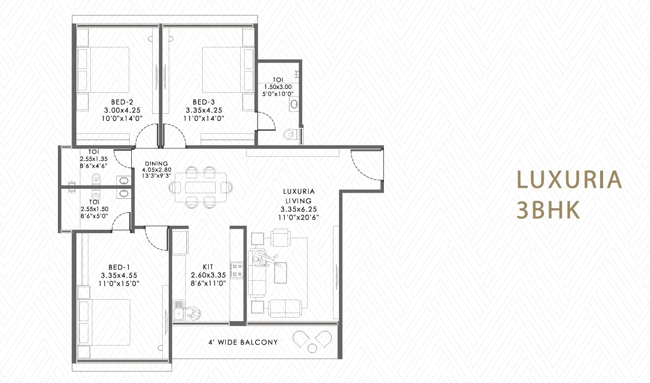 3 bhk floor plan platinum mansionz