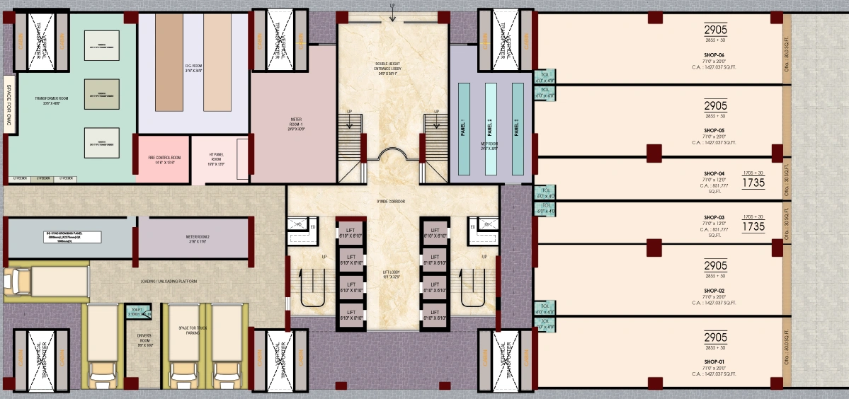 Ground Floor Plan priyanka avenue