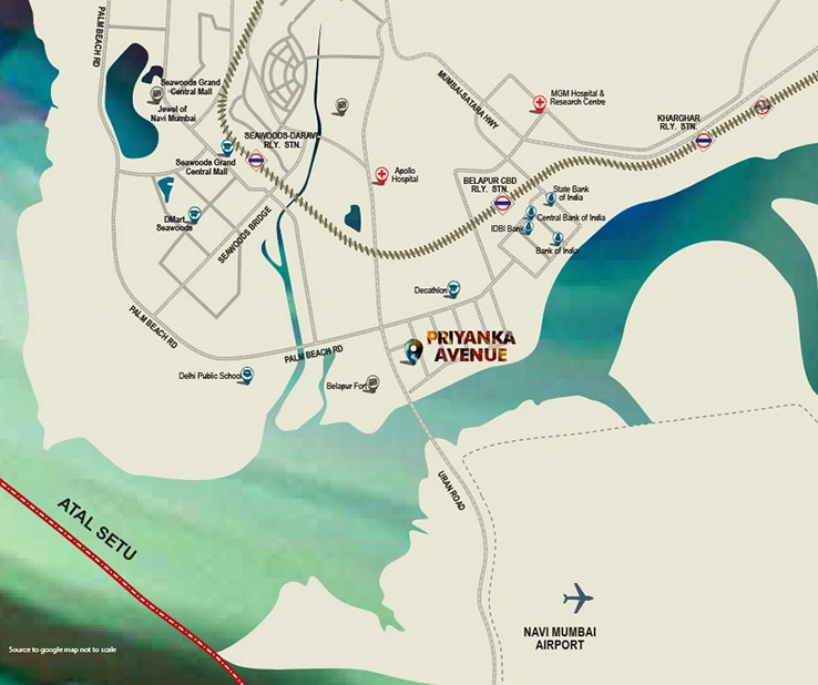 Priyanka Avenue CBD Belapur  Location