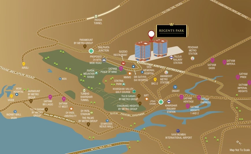 Regents Park Kharghar Location