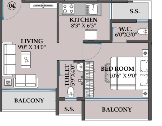 1 bhk floor plan rishikesh home-1