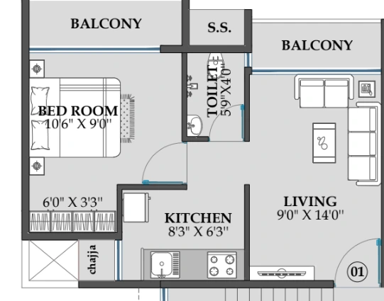 1 bhk floor plan rishikesh home