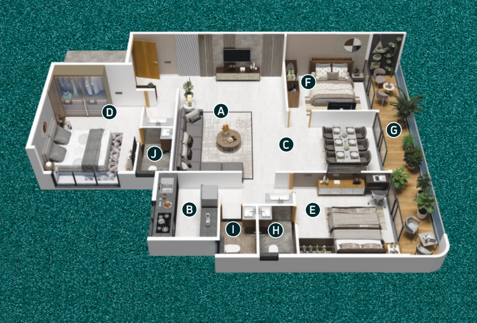 3 bhk floor plan sai shell