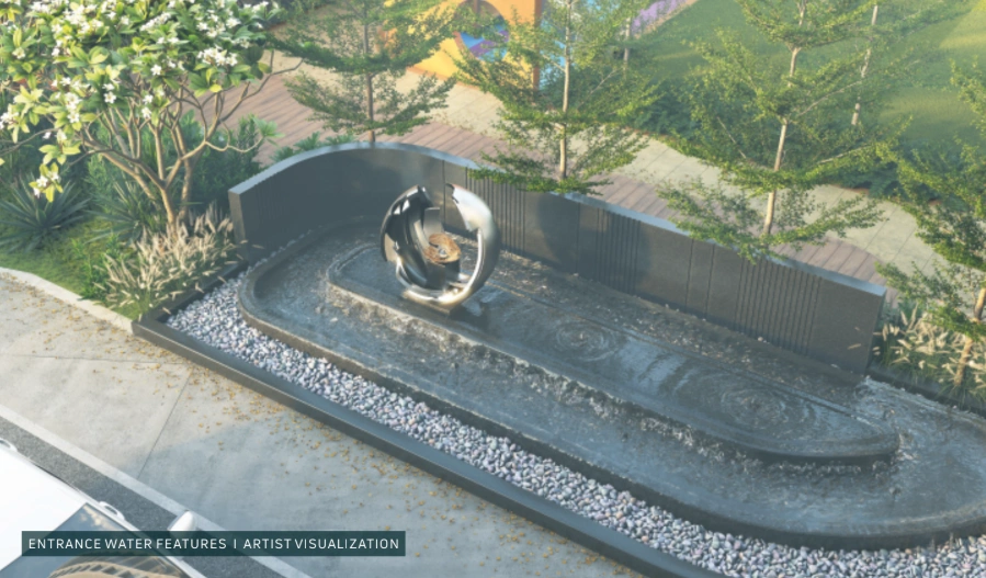 entrance water features