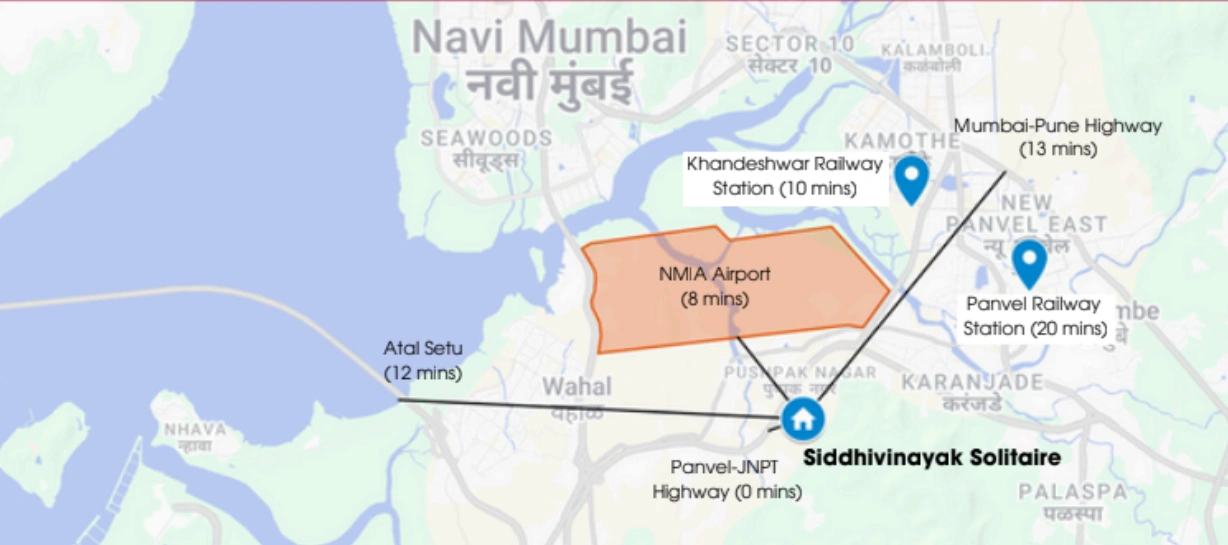Siddhivinayak Solitaire Pushpak Nagar Location