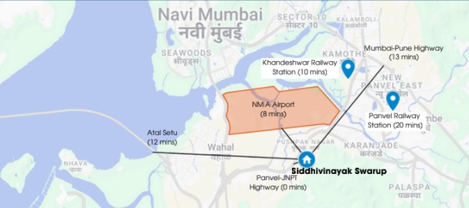Siddhivinayak Swarup Pushpak Nagar Location