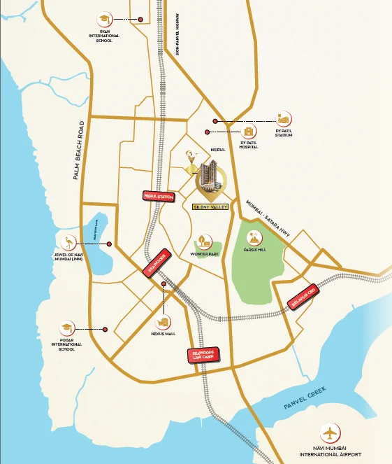 Silent Valley Nerul  Location