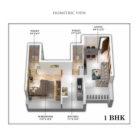 1 bhk floor plan sk residency