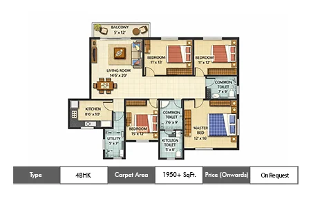 4 bhk floor plan today nova vista